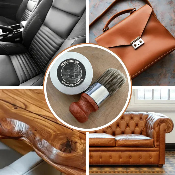 MagicCuir™ – Leather and furniture repair balm + applicator brush