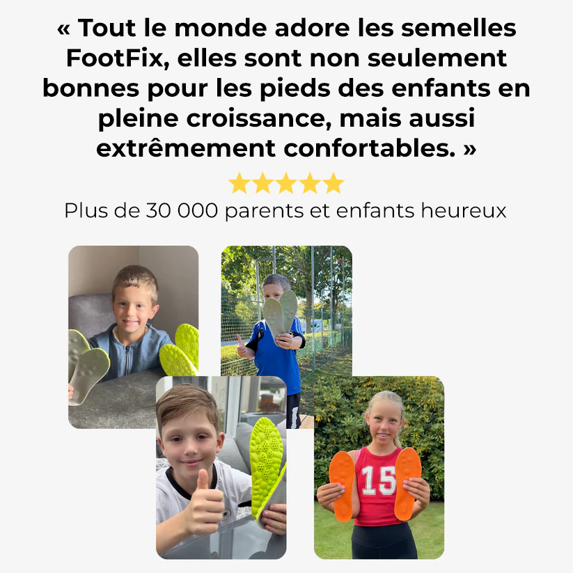 FootFix™ - Semelles orthopédiques pour enfants