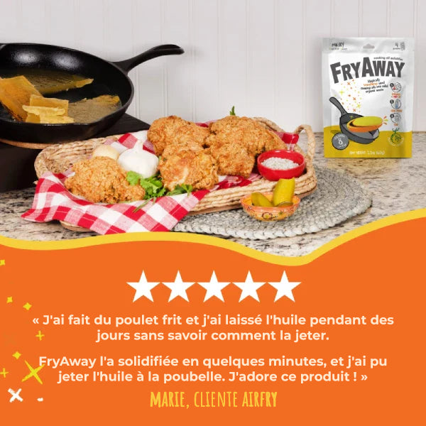 FryAway | Disposer facilement et proprement de l'huile usagée