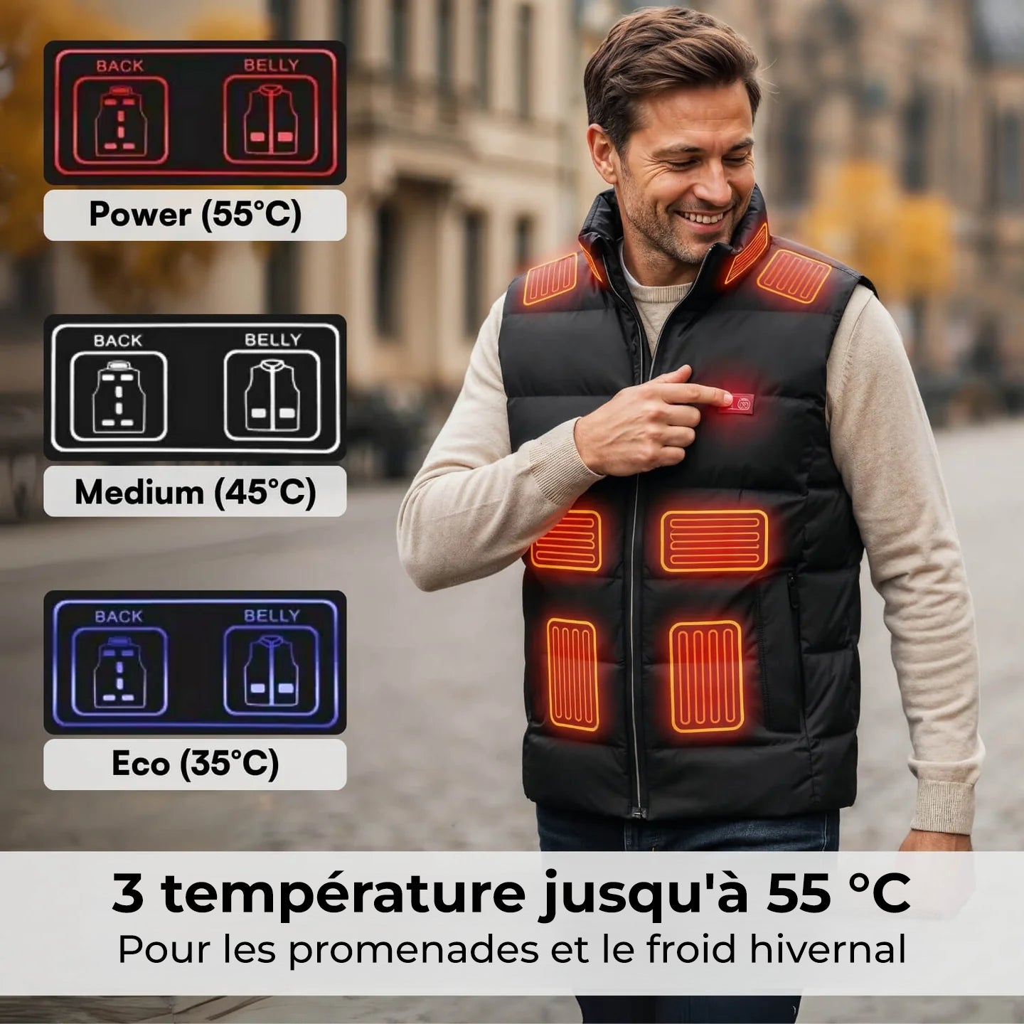 Veste Chauffante HeatTech™